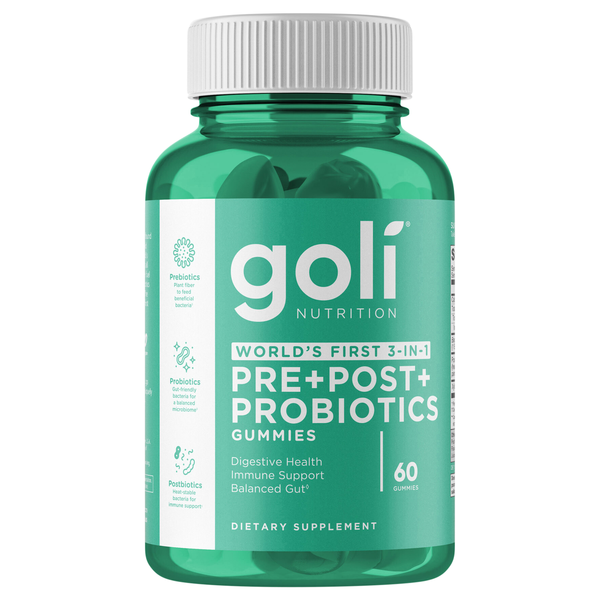 Goli Nutrition Pre+Post+Probiotics Gummies