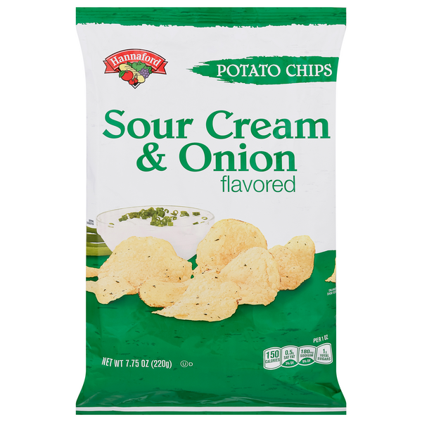 Hannaford Sour Cream & Onion Potato Chips