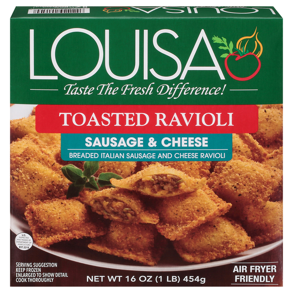 Louisa Sausage & Cheese Toasted Ravioli Frozen