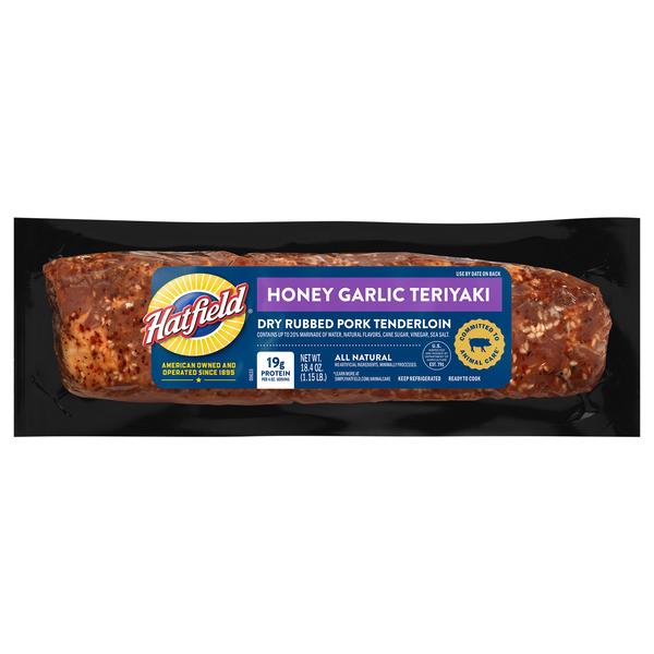 Hatfield Honey Garlic Teriyaki Dry Rubbed Marinated Pork Tenderloin