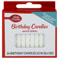 Betty Crocker White Spiral Birthday Candles