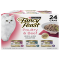 Fancy Feast Grilled Collection Poultry & Beef Variety Wet Cat Food - 24 ct