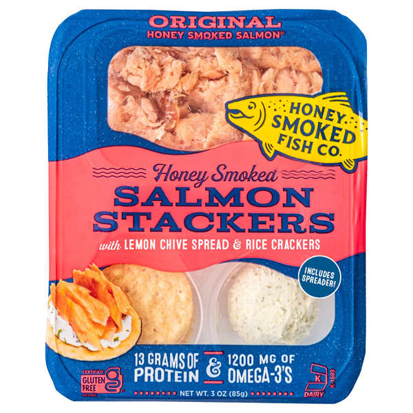 Honey Smoked Fish Co. Original Honey Smoked Salmon Stackers
