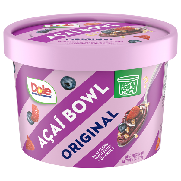 Dole Original Acai Bowls with Fruit & Granola Frozen