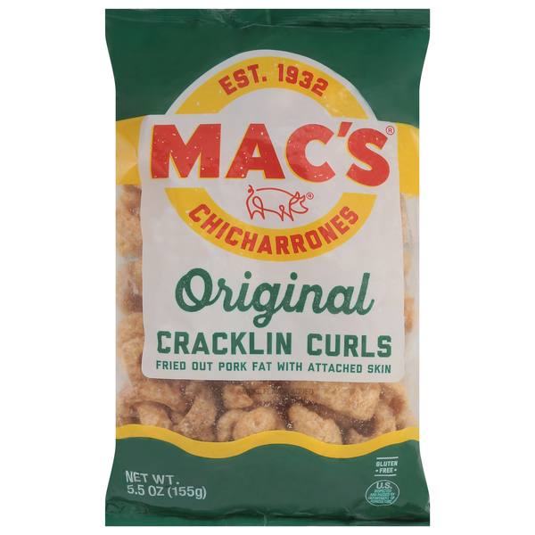 Mac's Original Cracklin Curls Chicharrones