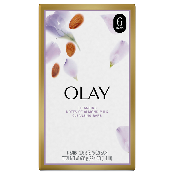 Save on Olay Notes of Almond Milk Cleansing Bars 6 ct Order Online