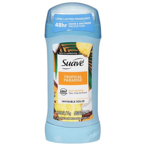 Suave Tropical Paradise Invisible Solid Antiperspirant Deodorant
