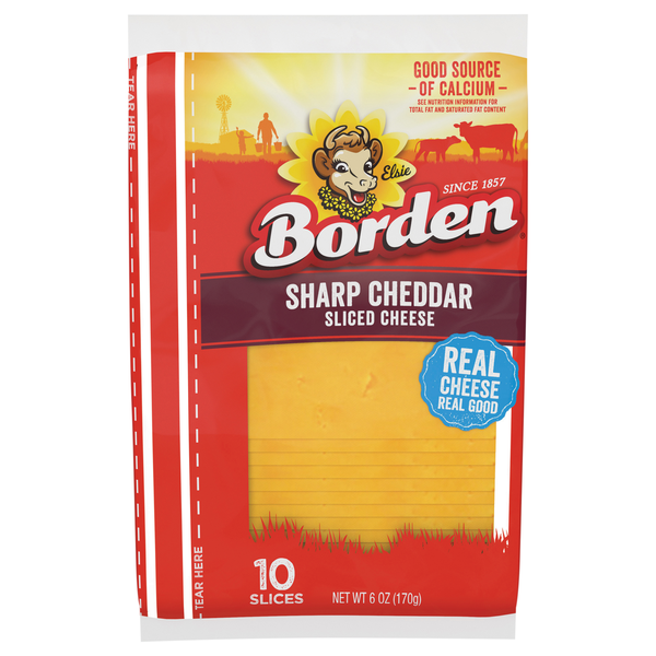 Borden Extra Sharp Cheddar Cheese Slices - 10 ct
