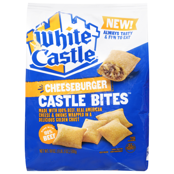 Save on White Castle Cheeseburger Castle Bites Order Online Delivery