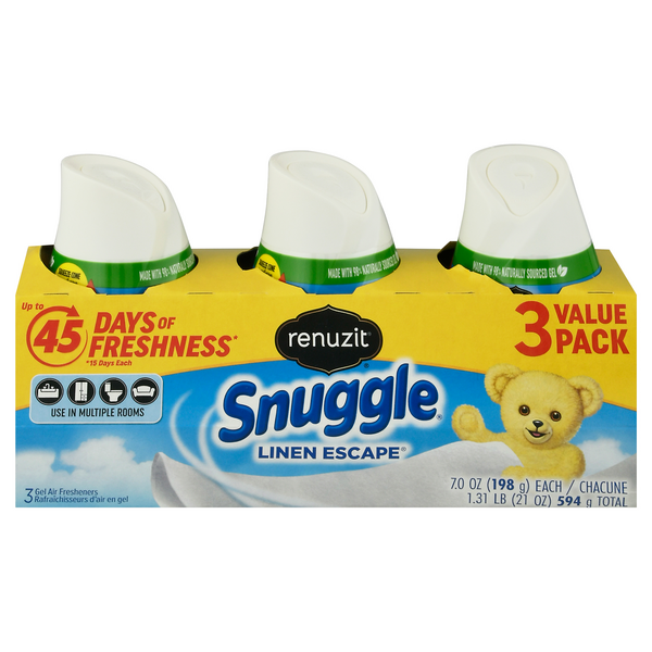 Save on Renuzit Snuggle Linen Escape Gel Air Freshener 3 ct Order