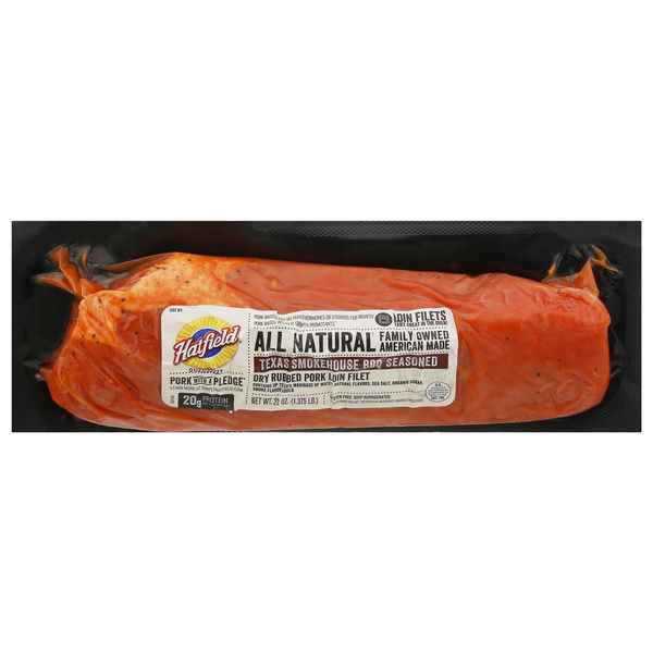 Save on Hatfield Dry Rub Pork Loin Fillet Texas Smokehouse BBQ Seasoned