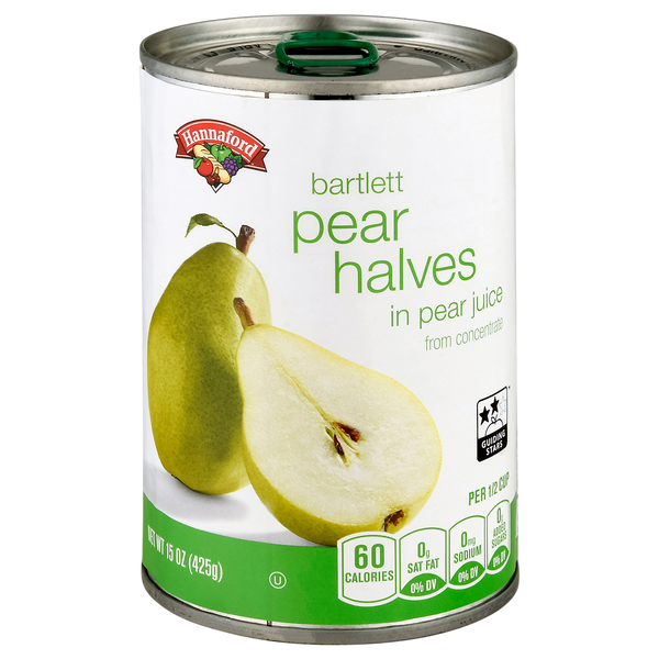 Hannaford Bartlett Pear Halves in Juice
