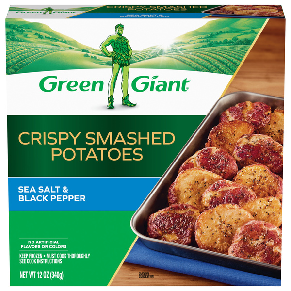 Green Giant Sea Salt & Black Pepper Crispy Smashed Potatoes Frozen