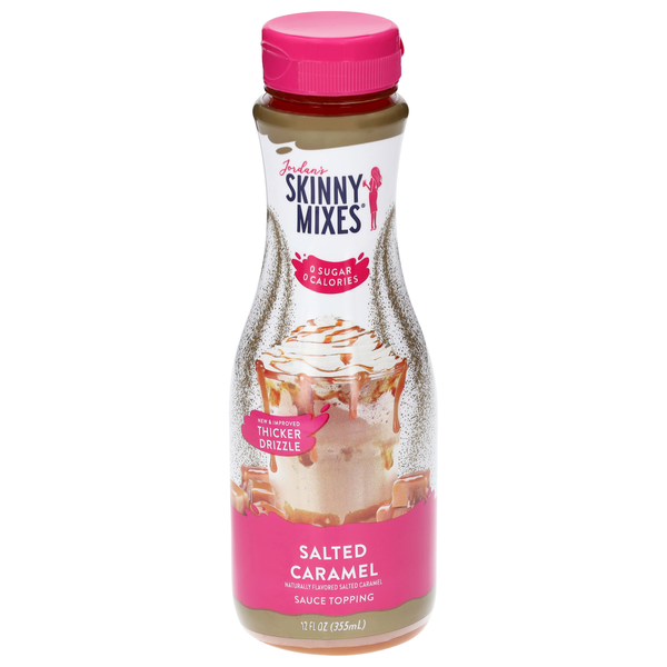 Jordan's Skinny Mixes 0 Sugar Salted Caramel Sauce Topping