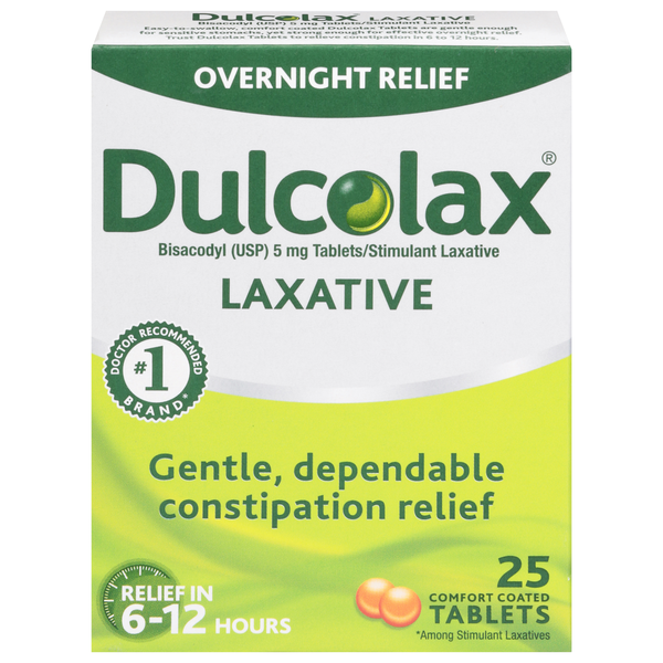 Dulcolax Laxative Overnight 5 mg Relief Comfort Coated Tablets