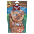 Harvest Moon Hide Free Puffed Peanut Butter Kabob Rings Dog Treats - 4 ct