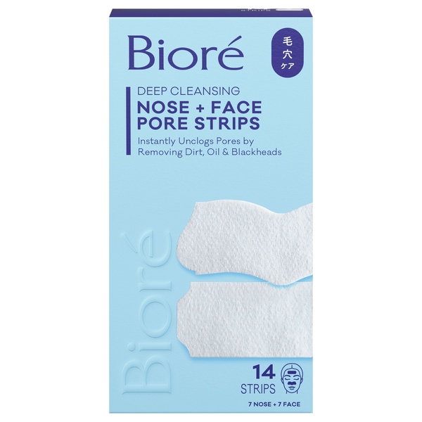 Biore Nose + Face Deep Cleansing Pore Strips Combo Pack