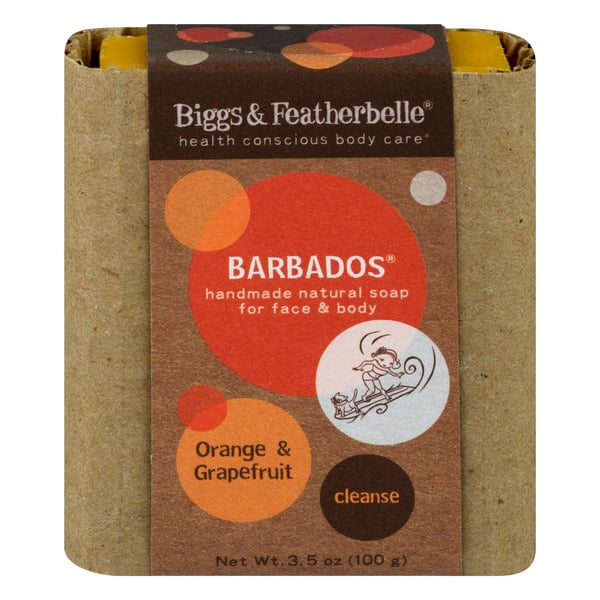 Biggs & Featherbelle Natural Handmade Barbados Orange & Grapefruit Soap