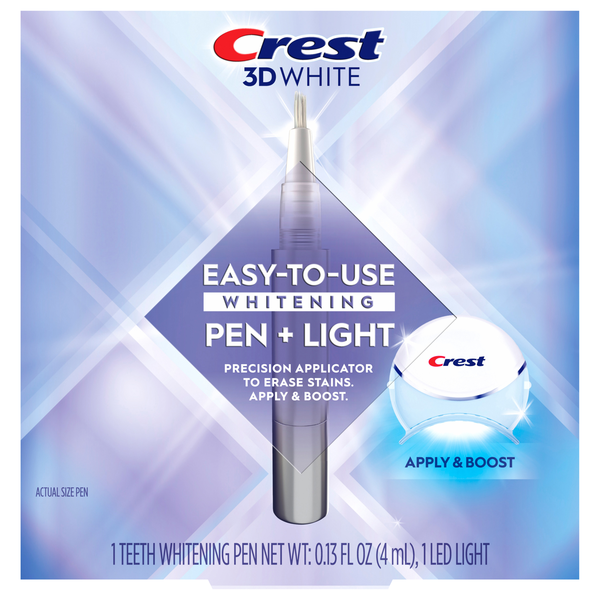 Crest 3D White Easy-To-Use Teeth Whitening Pen + Light