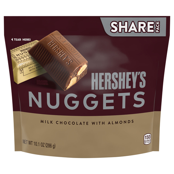 Hershey's Nuggets Milk Chocolate Candy with Almonds Share Pack