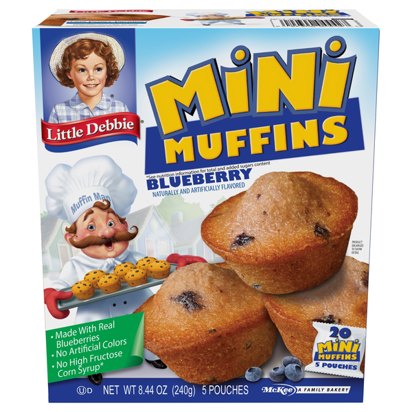 Little Debbie Mini Muffins Blueberry - 5 ct