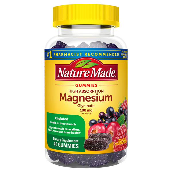 Nature Made High Absorption Magnesium 100 mg Mixed Berry Gummies