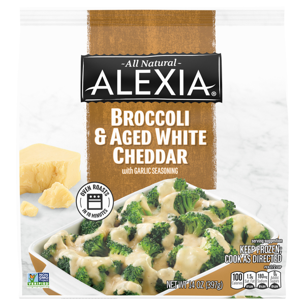 Alexia Broccoli & Aged White Cheddar with Garlic Seasoning Frozen
