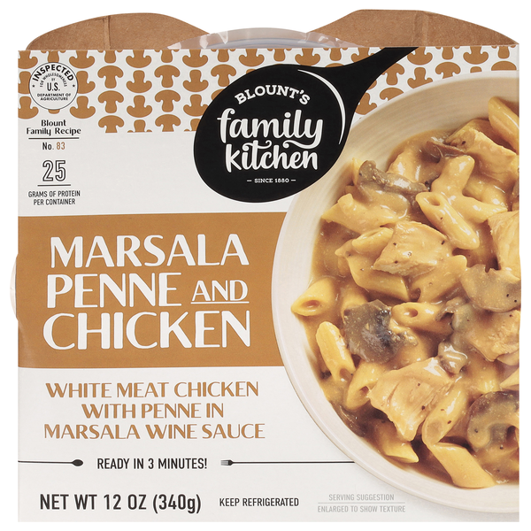 Blount's Family Kitchen Marsala Penne & Chicken Meal Bowl