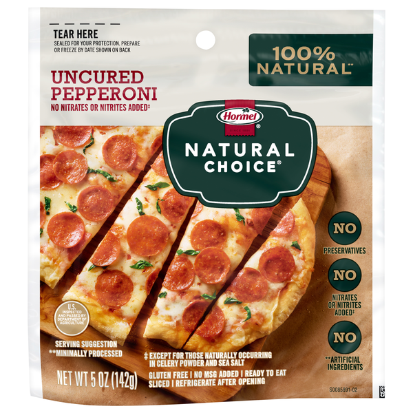Hormel Natural Choice Uncured Pepperoni Slices