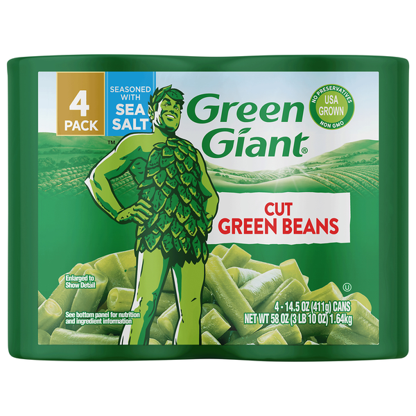 Green Giant Cut Green Beans - 4 ct