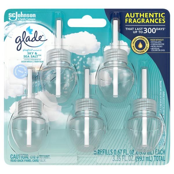 Glade plugIns Sky & Sea Salt Scented Oil Refill
