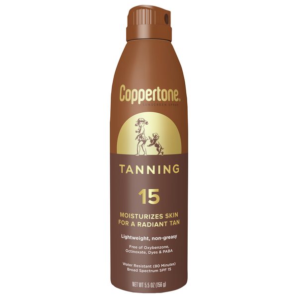 Coppertone Tanning SPF 15 Sunscreen Spray
