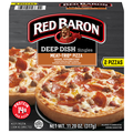 Red Baron Deep Dish Singles Meat-Trio Pizza Frozen - 2 ct