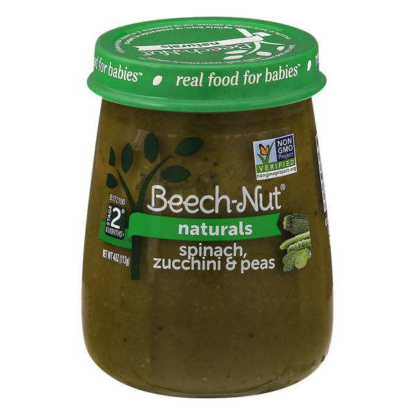 beechnut spinach zucchini peas