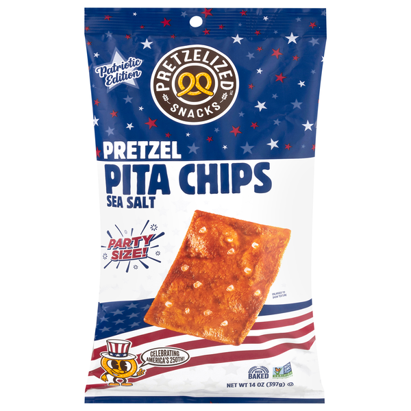 Pretzelized Snacks Pretzel Sea Salt Pita Chips