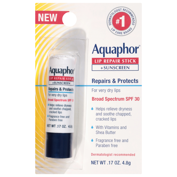 Aquaphor Lip Repair Stick + Sunscreen SPF 30