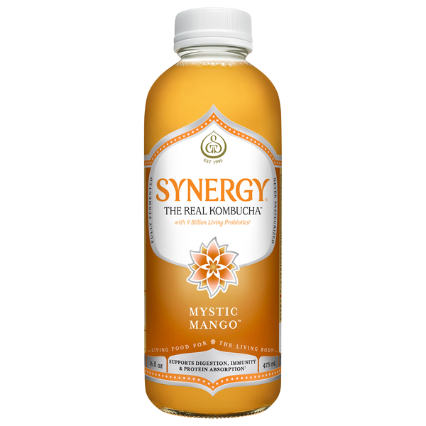GT's Synergy Organic Mystic Mango Raw Kombucha