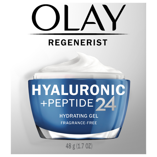 olay hyaluronic peptide 24 hydrating gel