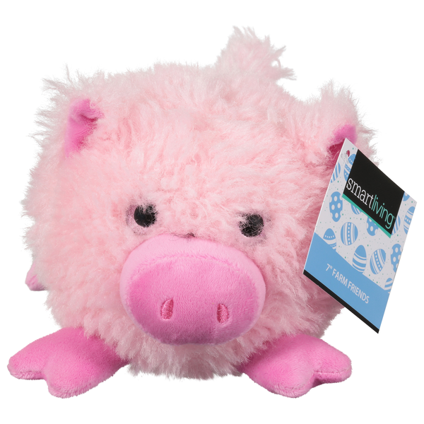 Smart Living Easter 7 Inch Farm Friends Plush Pig