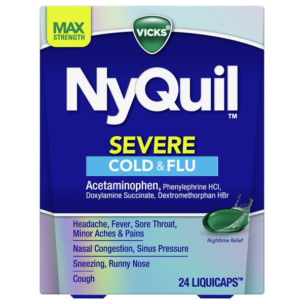 Vicks NyQuil Severe Cold & Flu Nightime Relief LiquiCaps