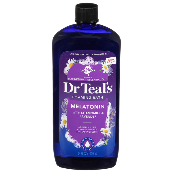 Dr. Teal's Lavender & Chamomile Melatonin Sleep Foaming Bath