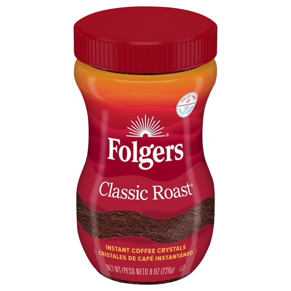 Folgers Classic Roast Instant Coffee Crystals