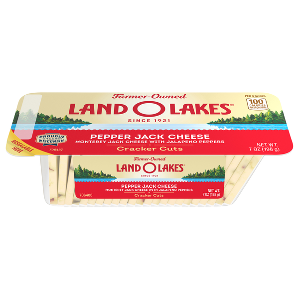 Land O Lakes Pepper Jack Cheese Cracker Cut Slices