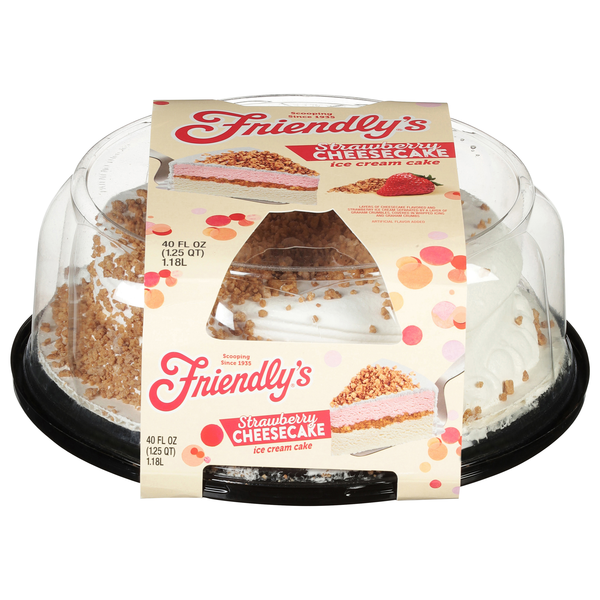Friendly's Strawberry Cheesecake Ice Cream Cake Frozen