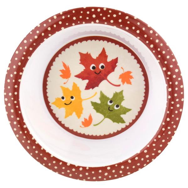 Smart Living Autumn Single Serve Bowl Red Leaves
