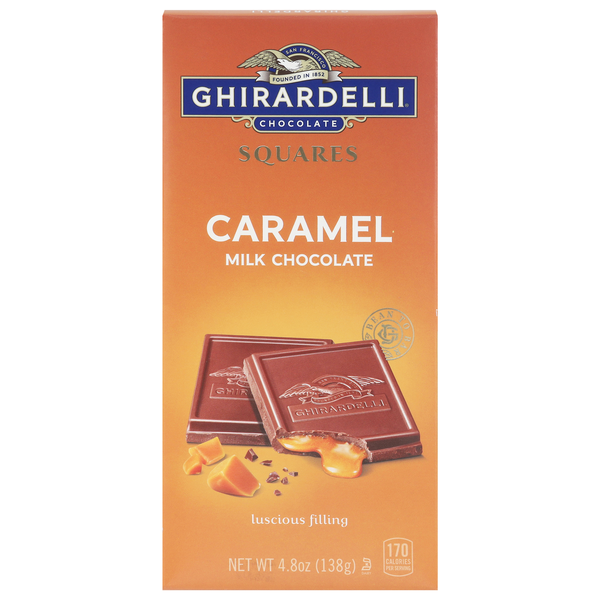 Ghirardelli Caramel Milk Chocolate Candy Squares