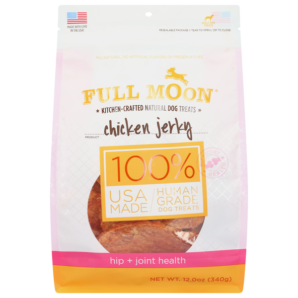 Full Moon Natural Hip + Joint Health Chicken Jerky Dog Treats