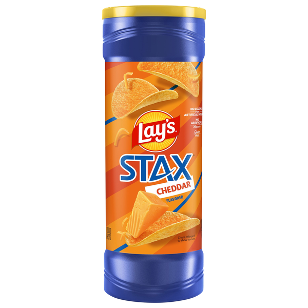Lay's Stax Cheddar Potato Crisps Chips