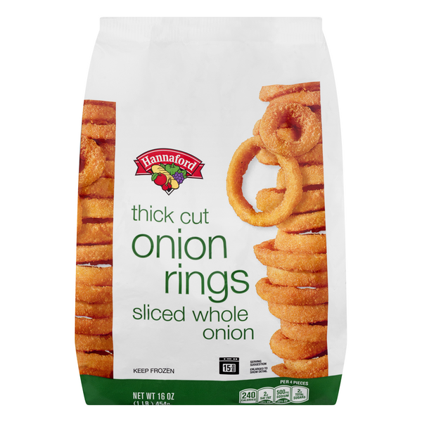 Hannaford Thick Cut Sliced Whole Onion Rings Frozen