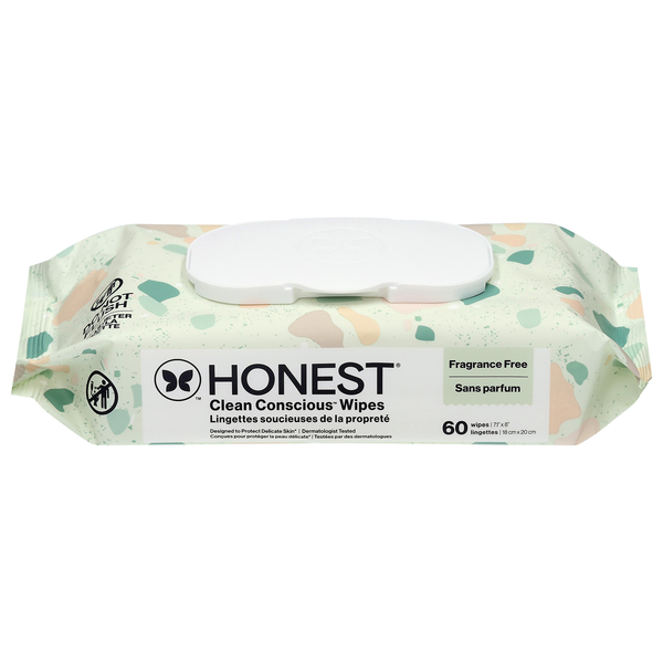 Honest Geo Mood Sensitive Fragrance Free Baby Wipes